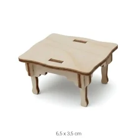 MN13 Minyatür Masa Ahşap Boyanabilir Obje